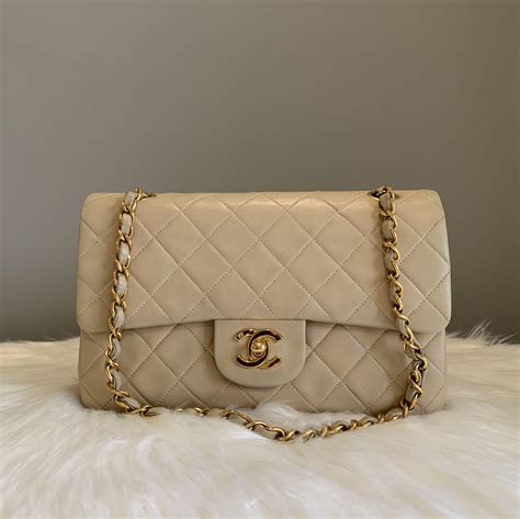 chanel classic flap tan|chanel vintage classic flap.